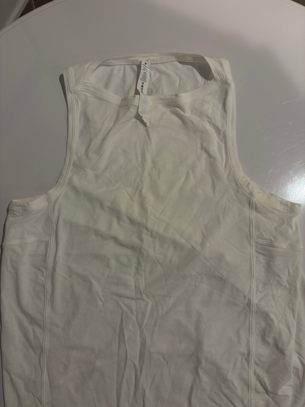 Lululemon White Racerback Tank Top - Picture 3 of 6